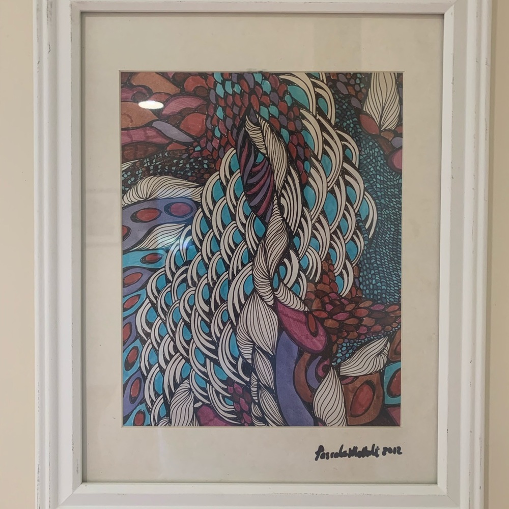Colorful Thoughts- an 8 by 10 framed print